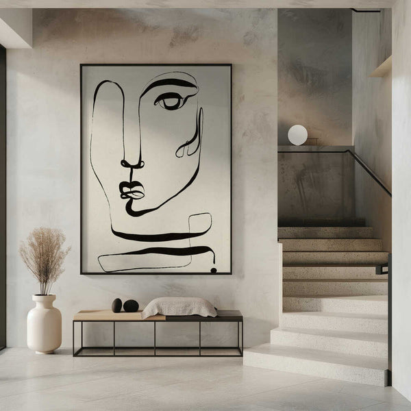 Tablou înramat „La Visage” de Treechild