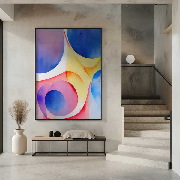 Tablou înramat „Nature Inspired Abstract Watercolor (Day 40)” de Mauro