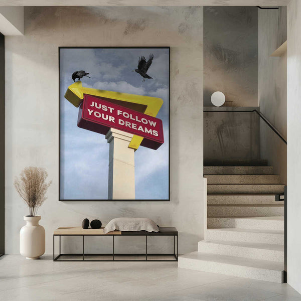 Tablou înramat „Follow Your Dreams” de Dikhotomy