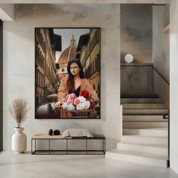 Tablou înramat „Mona On Florence” de Dikhotomy