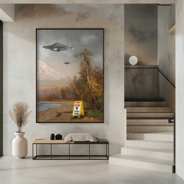 Tablou înramat „Restricted Area” de Dikhotomy