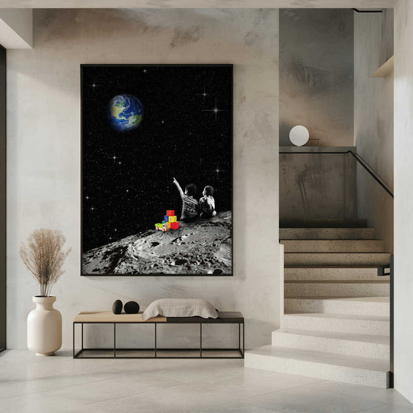 Tablou înramat „Together From the Moon” de Dikhotomy