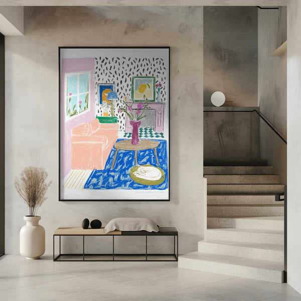 Tablou înramat „Pandc Interior” de Jenny Liz Rome
