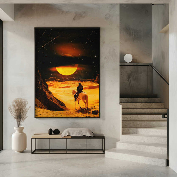 Tablou înramat „Western Space Adventure” de Taudalpoi