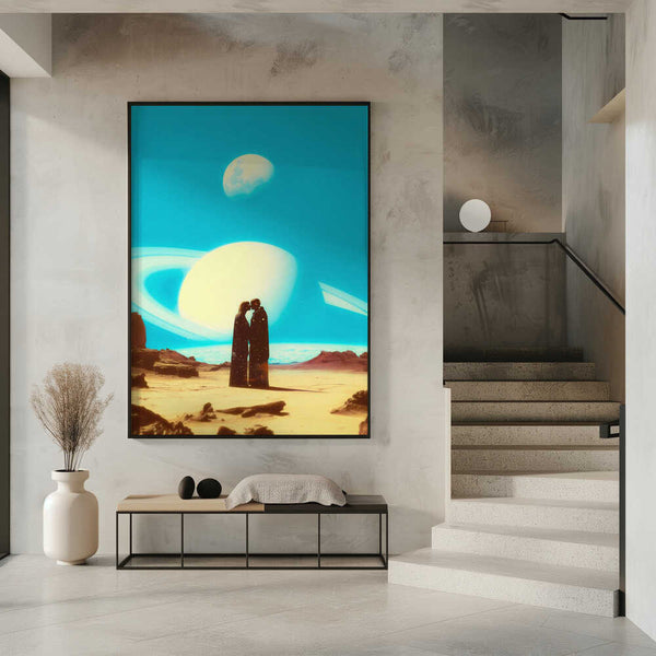 Tablou înramat „Falling In Love On Mars” de Taudalpoi