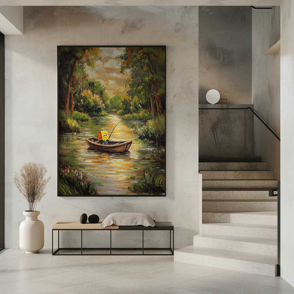 Tablou înramat „Bob by the river” de Dikhotomy