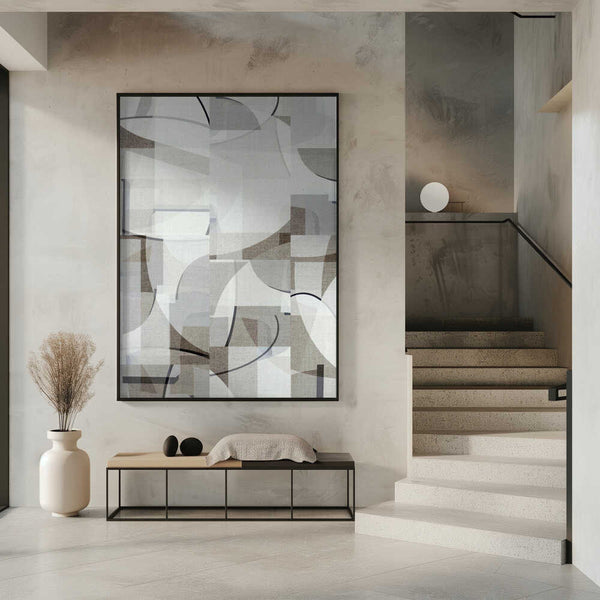 Tablou înramat „Neutral Curves 7” de cartissi