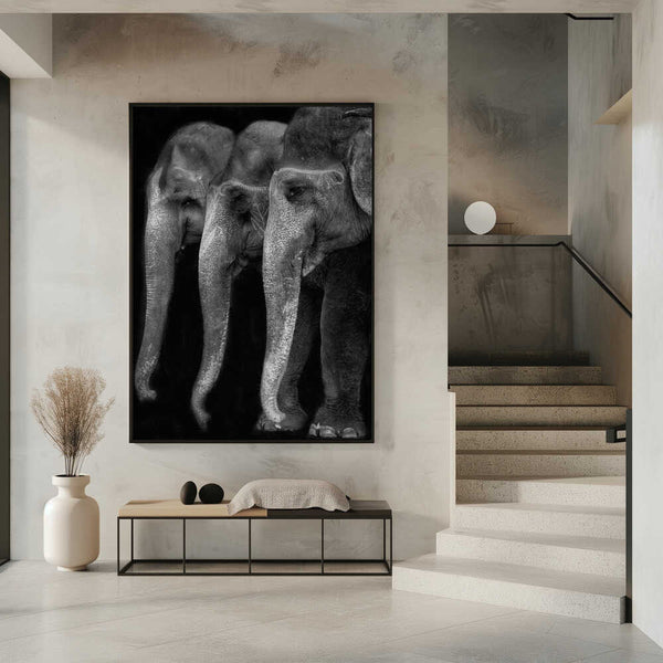 Tablou înramat „Nature\'s great masterpiece, an elephant; the only harmless great thing ...” de Yvette Depaepe