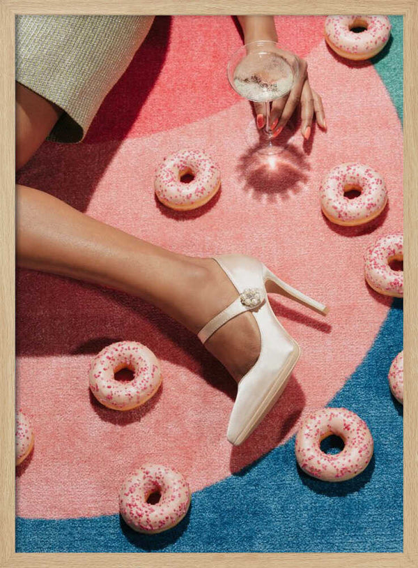 Tablou înramat „Pink Picnic #02” de Pictufy Studio III