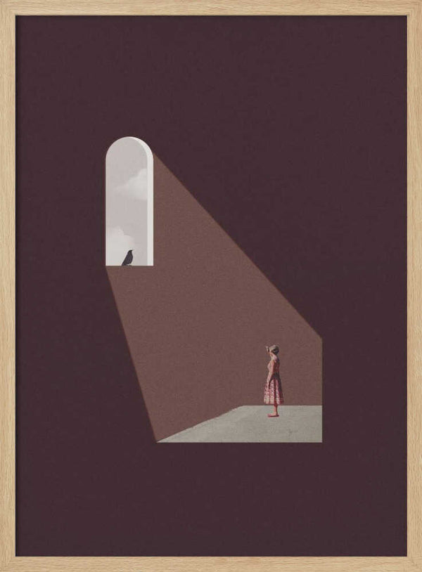 Tablou înramat „Enlighten me” de Maarten Léon