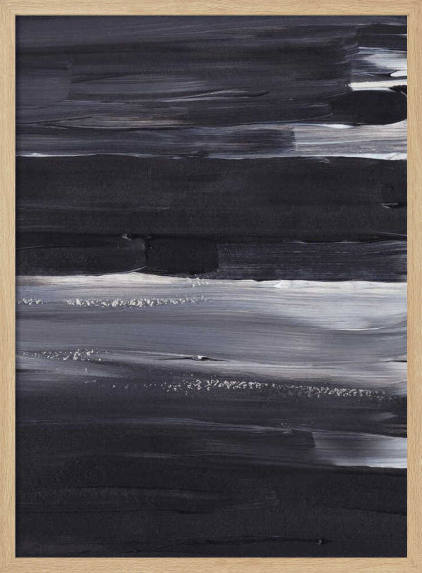 Tablou înramat „Expressive Monochrome Strokes” de uplusmestudio