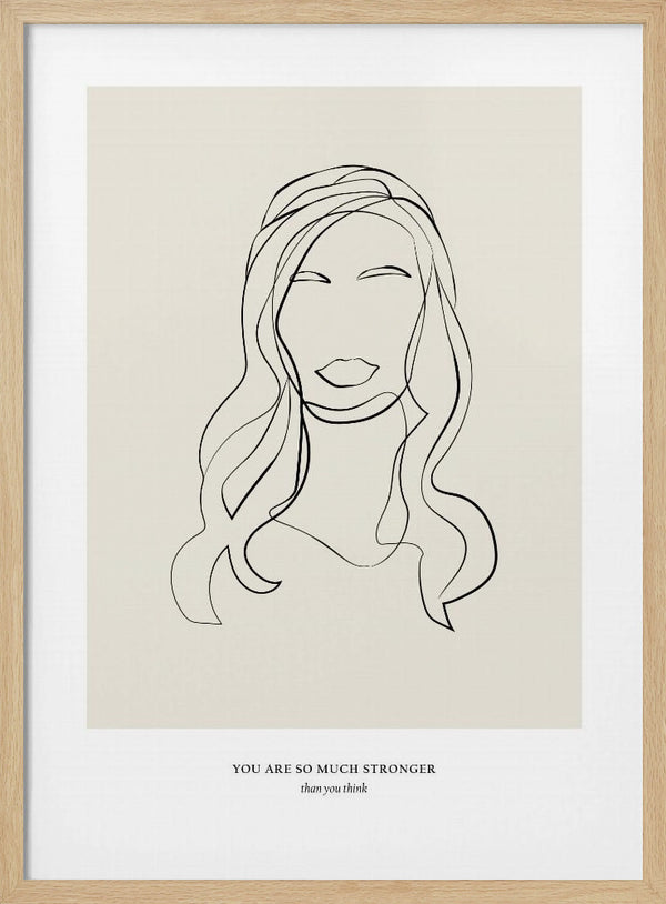 Tablou înramat „Modern Line Art” de NKTN