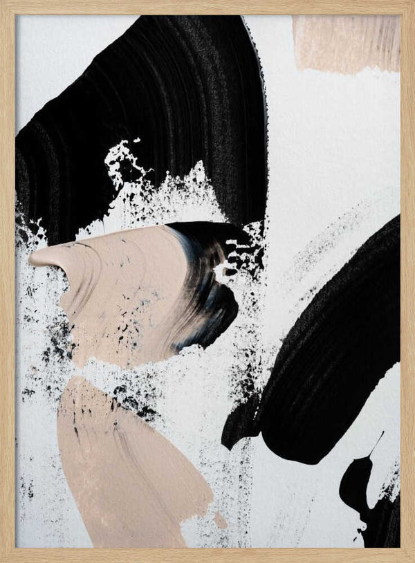 Tablou înramat „Black and Nude” de uplusmestudio