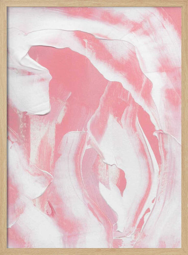 Tablou înramat „Harmonious Blend Of Pink And White Hues” de uplusmestudio