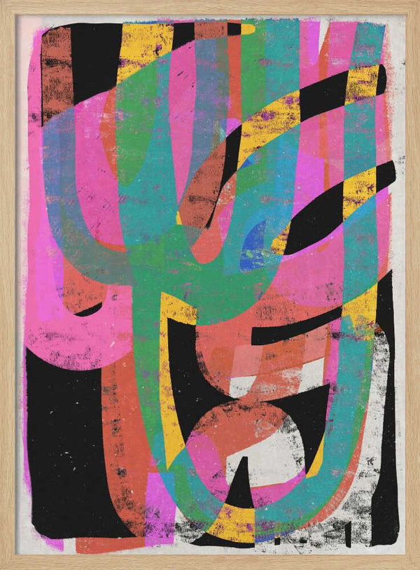 Tablou înramat „Colorful Chaos” de Treechild