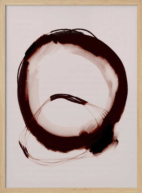 Tablou înramat „Crimson Circle” de Treechild