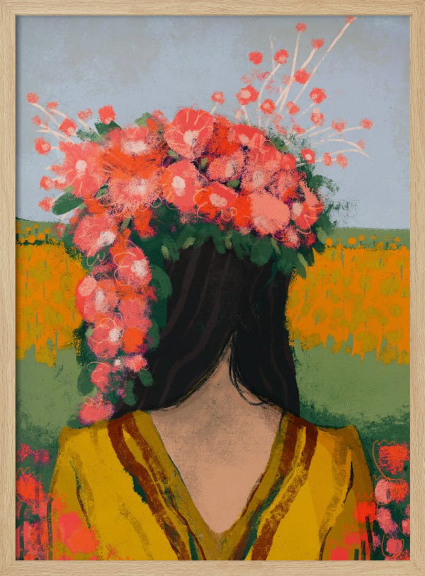 Tablou înramat „Floral Reverie” de Treechild