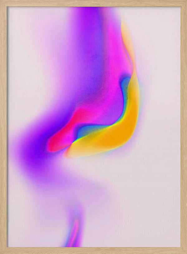 Tablou înramat „Neon Whirl” de Treechild