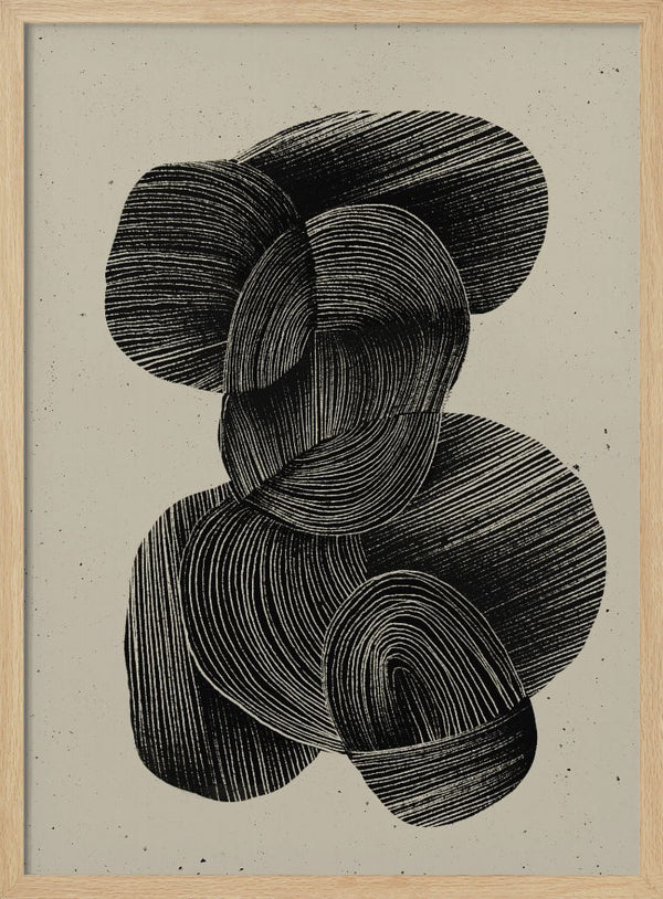 Tablou înramat „Fluid Echoes” de Treechild