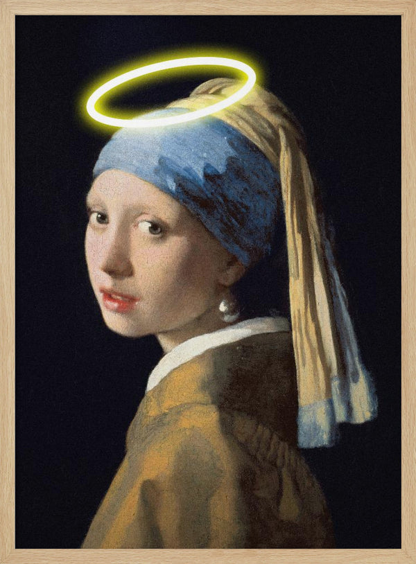 Tablou înramat „Girl With A Halo” de Artelele