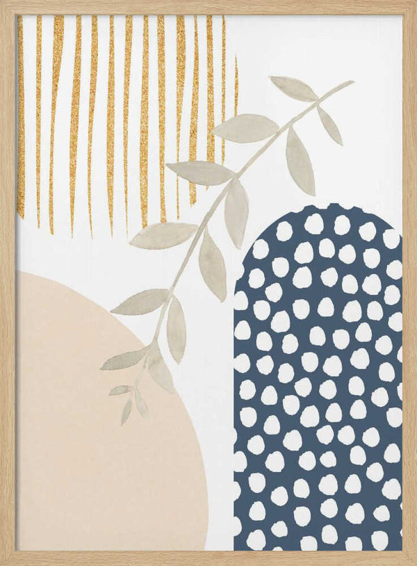 Tablou înramat „boho blue-1” de Sally Ann Moss