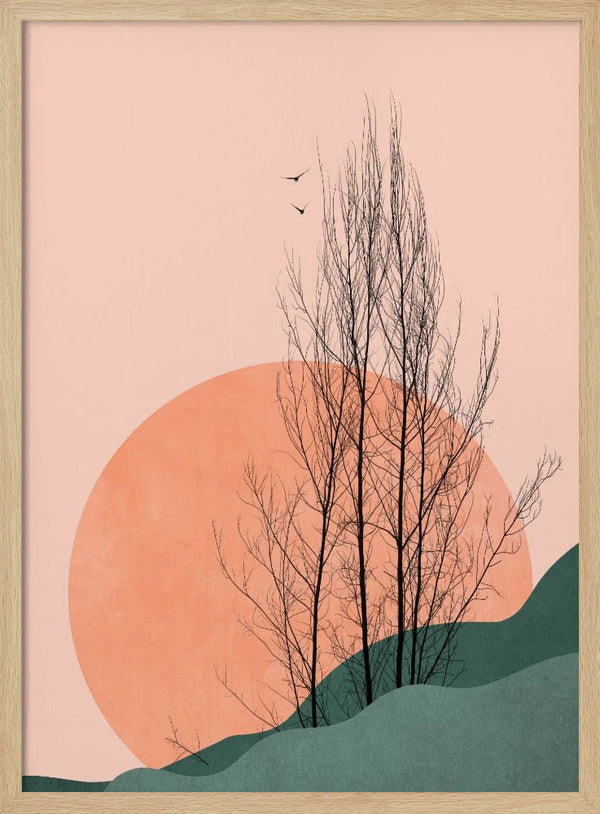 Tablou înramat „Sunset Memories” de Kubistika