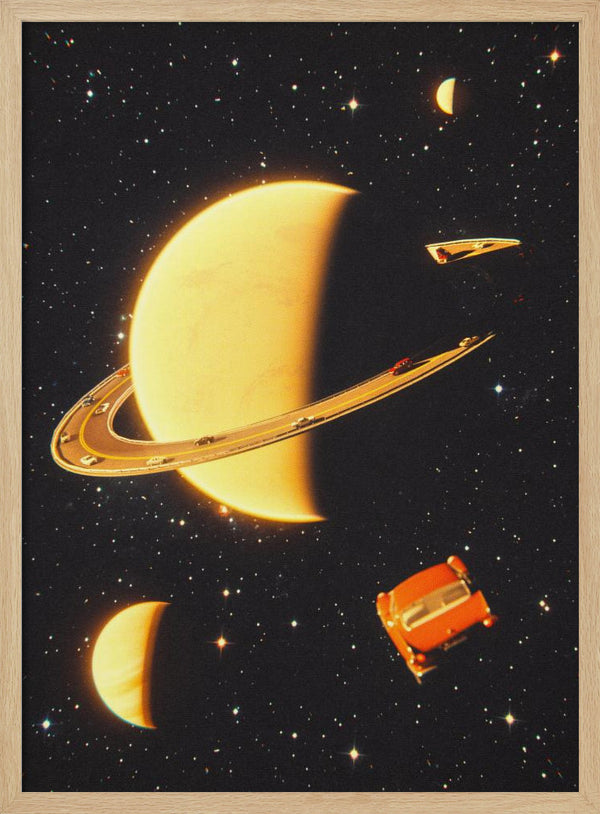 Tablou înramat „Rings of Saturn” de Taudalpoi