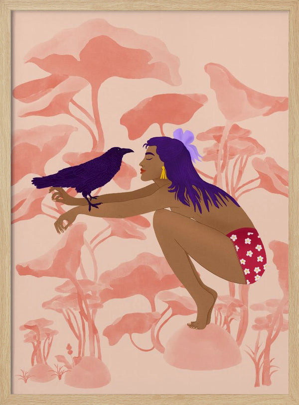 Tablou înramat „Raven” de Jota de jai