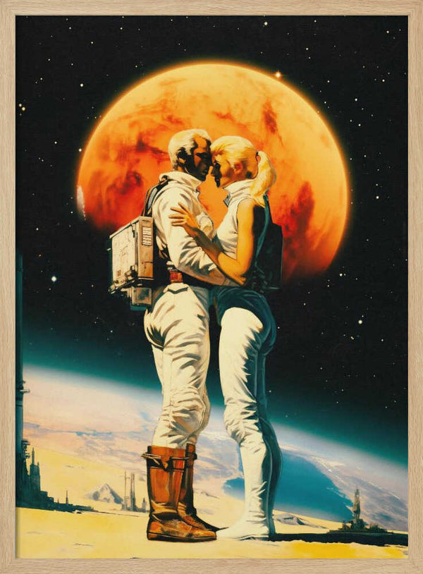 Tablou înramat „Intergalactic Love” de Taudalpoi