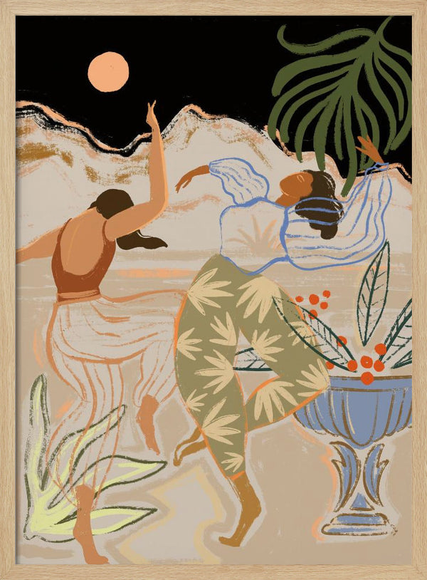 Tablou înramat „Moonlightdance” de Arty Guava