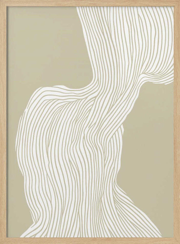 Tablou înramat „Flowing Linescape” de Treechild