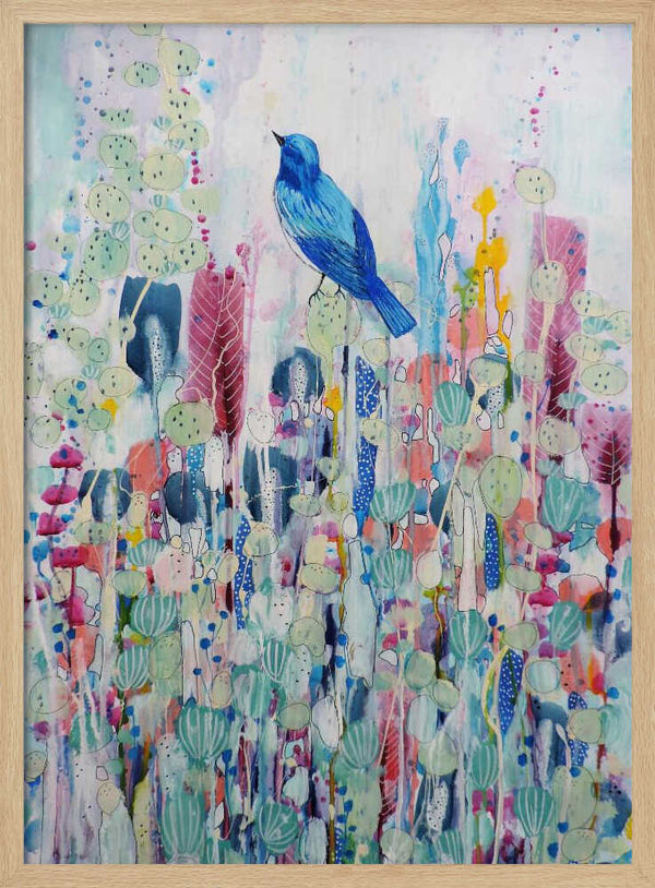 Tablou înramat „Le Temps Suspendu, 2022” de Sylvie Demers