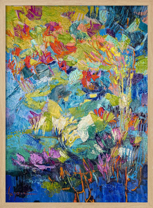 Tablou înramat „Radiant Pond Sonata” de Dorothy Fagan