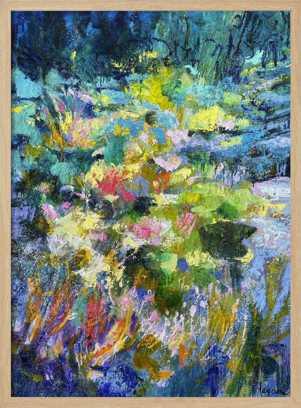 Tablou înramat „Vibrant Garden Glow” de Dorothy Fagan