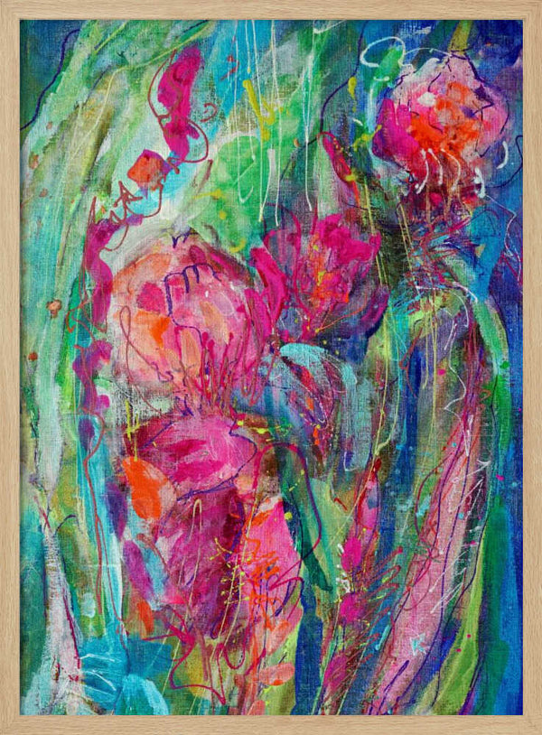 Tablou înramat „Impressionist Floral Abstract” de Dorothy Fagan