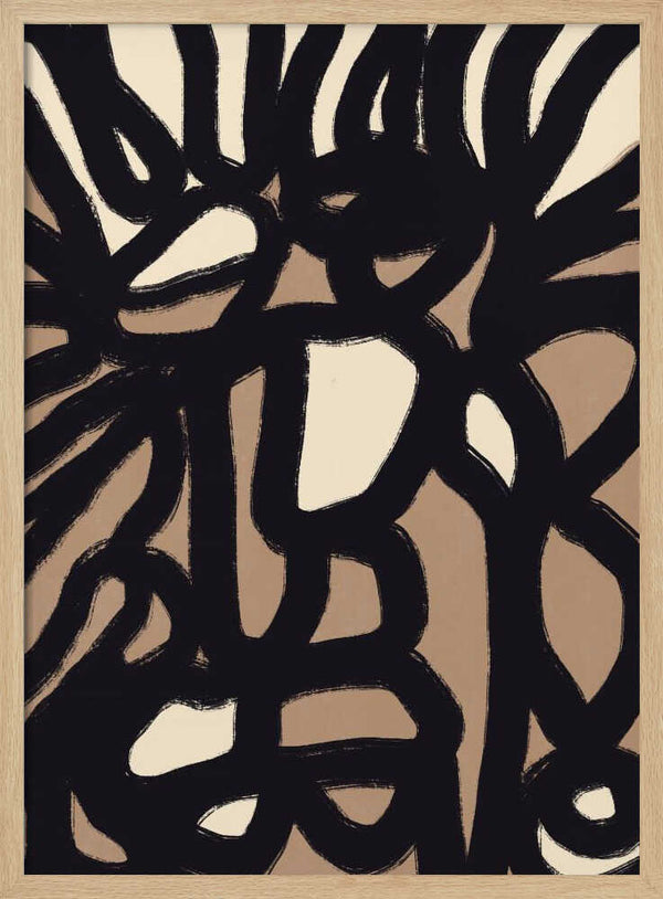 Tablou înramat „Dynamic Interplay Of Shapes” de Little Dean