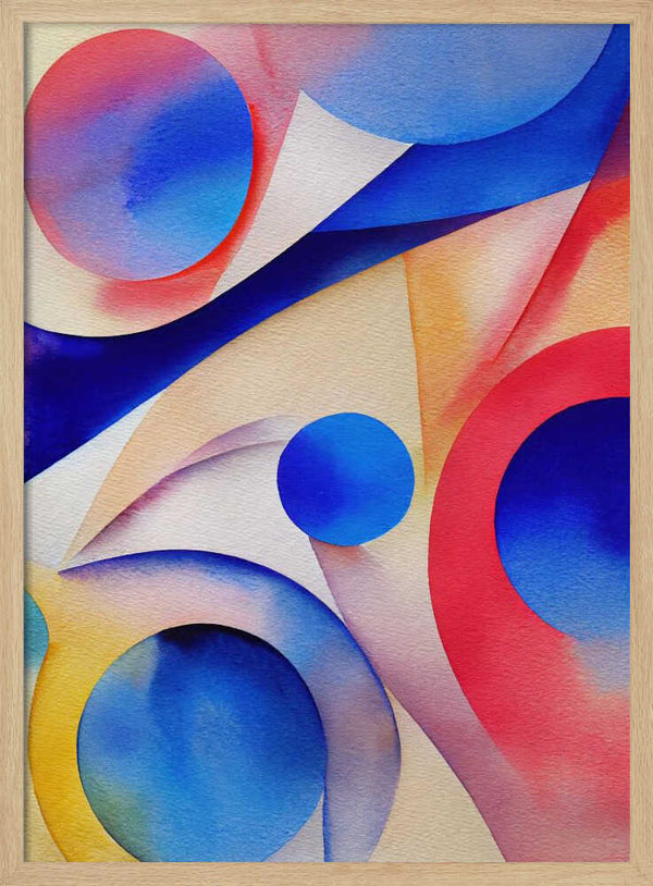 Tablou înramat „Nature Inspired Abstract Watercolor (Day 10)” de Mauro