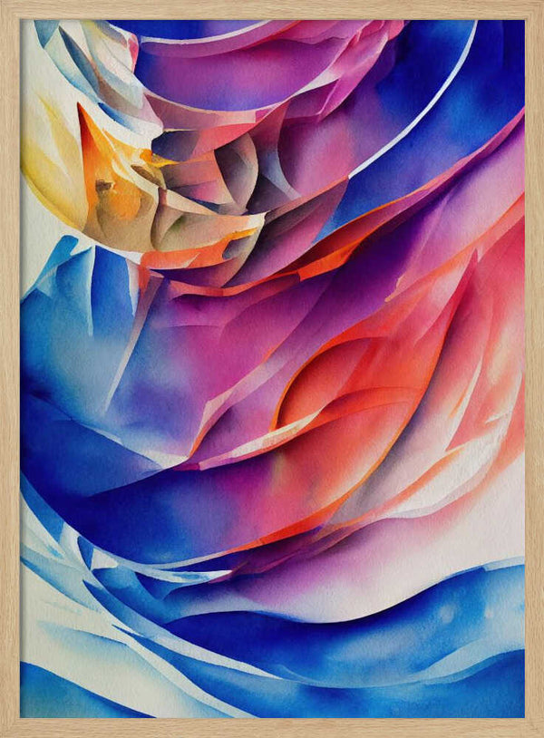 Tablou înramat „Nature Inspired Abstract Watercolor (Day 42)” de Mauro