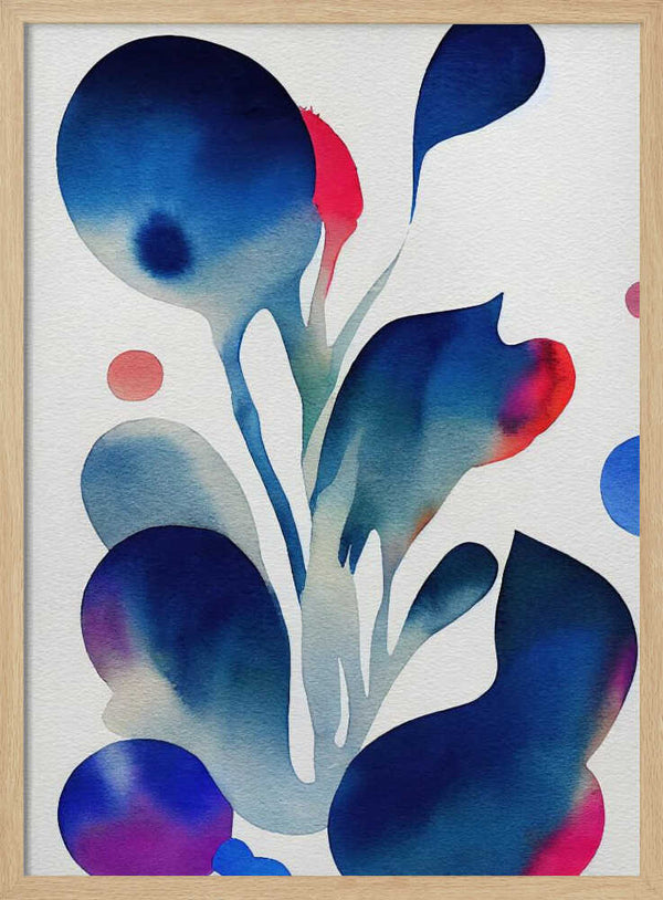 Tablou înramat „Nature Inspired Abstract Watercolor (Day 53)” de Mauro