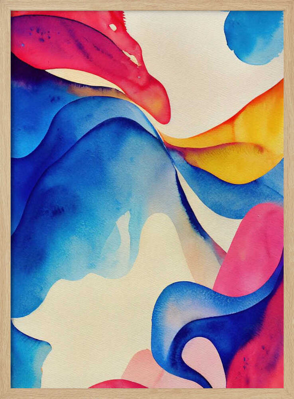 Tablou înramat „Nature Inspired Abstract Watercolor (Day 60)” de Mauro