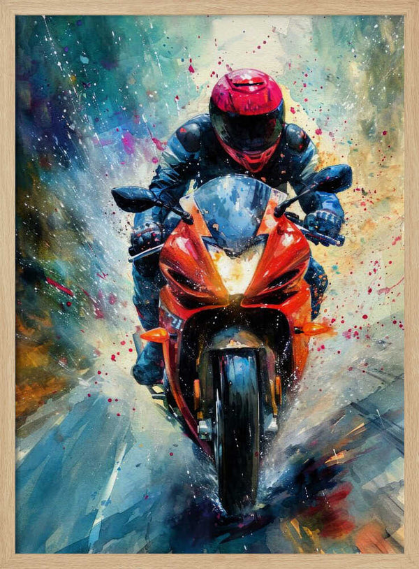 Tablou înramat „Sport Motor 1” de Justyna Jaszke