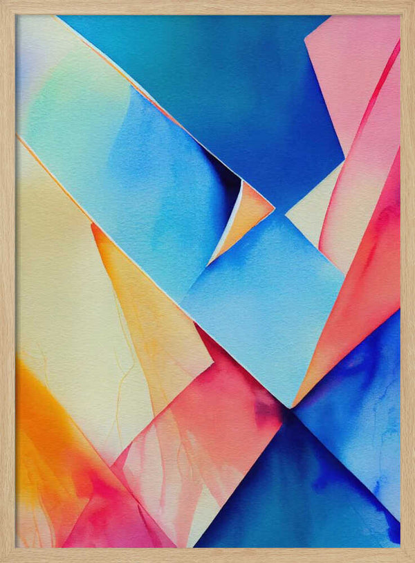 Tablou înramat „Nature Inspired Abstract Watercolor (Day 91)” de Mauro