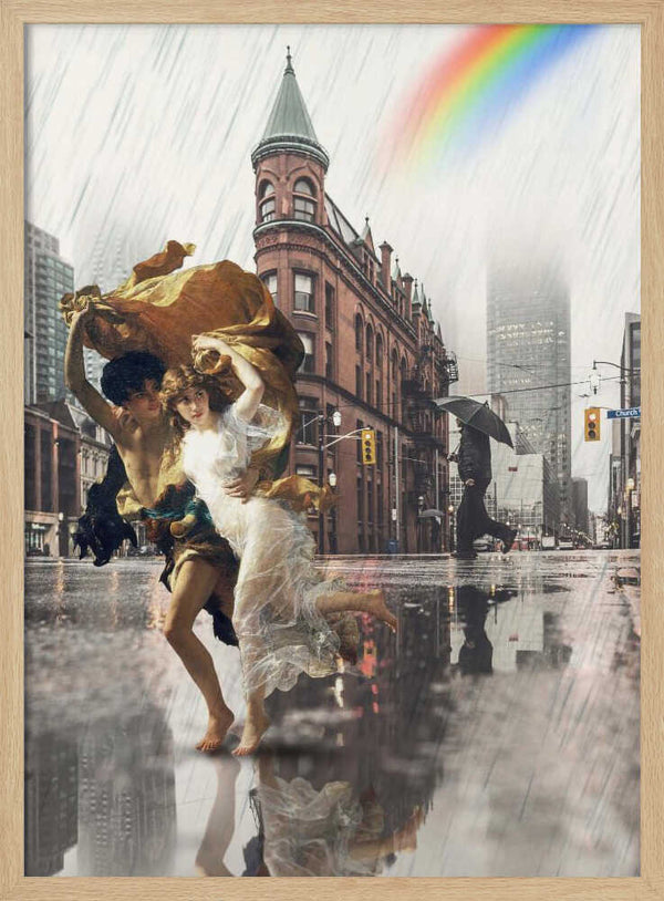 Tablou înramat „Center of the Storm” de Dikhotomy