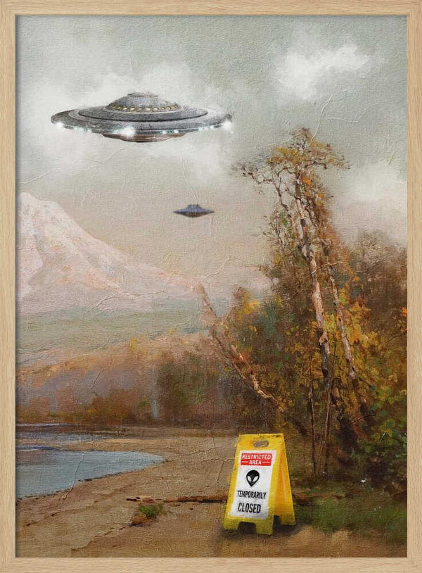 Tablou înramat „Restricted Area” de Dikhotomy