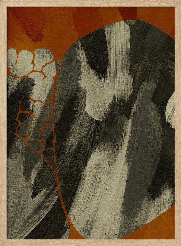 Tablou înramat „Earthy Abstract Flow” de Treechild