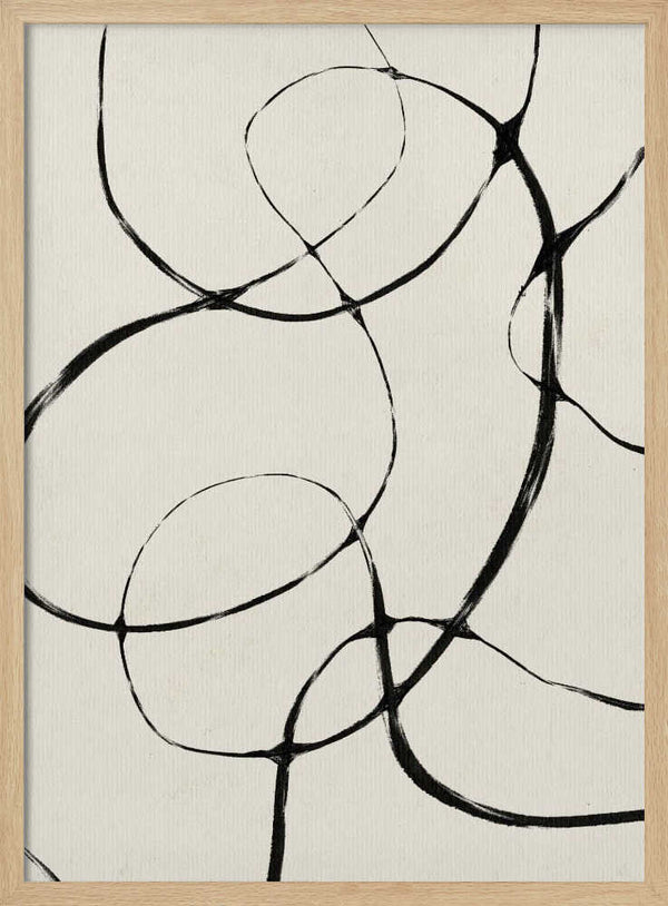Tablou înramat „Entwined Lines” de Treechild