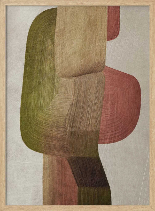 Tablou înramat „Metal Brushs nº3” de Alma