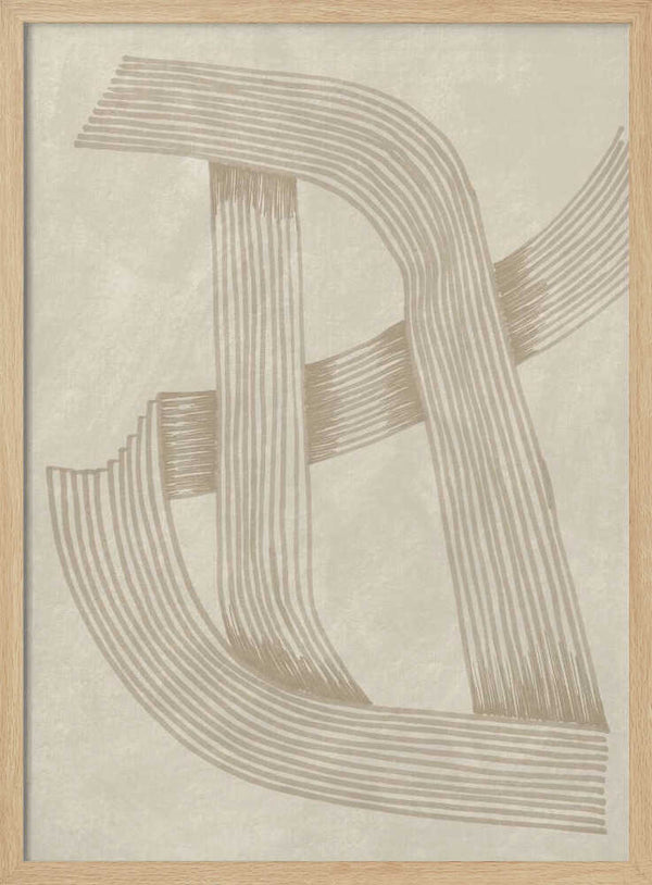 Tablou înramat „Abstract Sophisticated Line 02” de Lucrecia Caporale