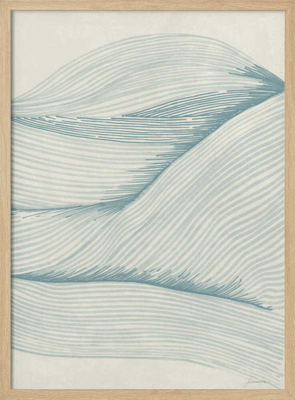 Tablou înramat „Ocean in lines 02” de Lucrecia Caporale