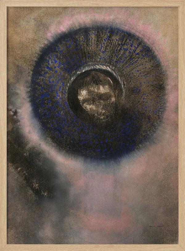 Tablou înramat „Head Within an Aureole” de Odilon Redon